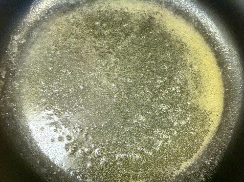 Oil Melted in Pan