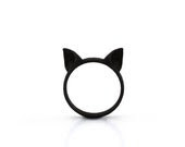 SUMMER SALE -- Black Cat ring, Cat Ears Ring, animal ring, fashion cool ring, cute kawaii ring, Neko ears, for the feline girlfriend, for t - HidenSeek SUMMER SALE -- Black Cat ring, Cat Ears Ring, animal ring, fashion cool ring, cute kawaii ring, Neko ears, for the feline girlfriend, for t - HidenSeek