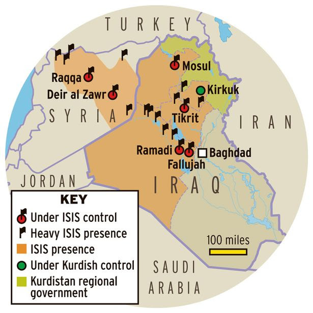 Iraq-ISIS-map
