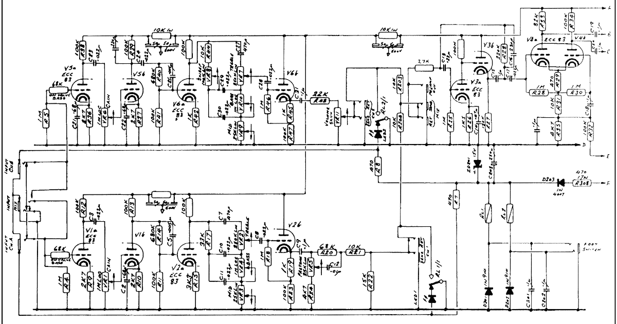 amp tube guitar schematics