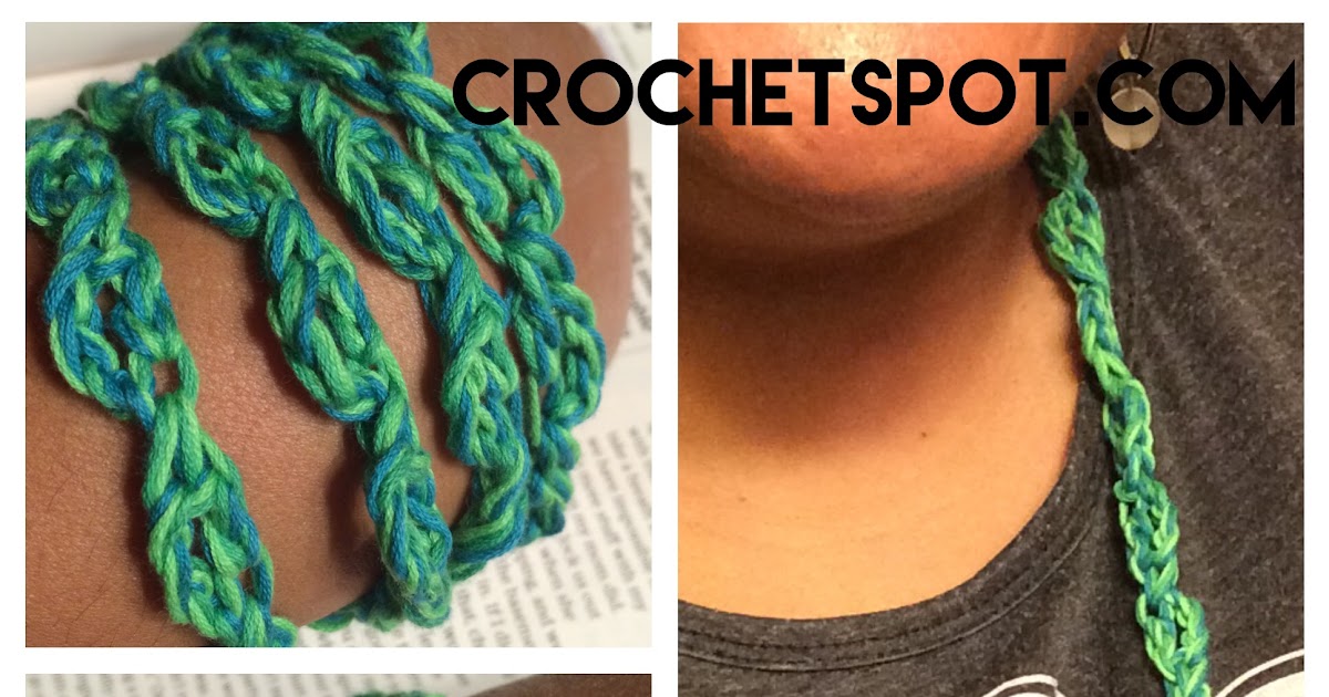 Art, Like Bread: Crochet Pattern: Happy Links Necklace and Bracelet My ...