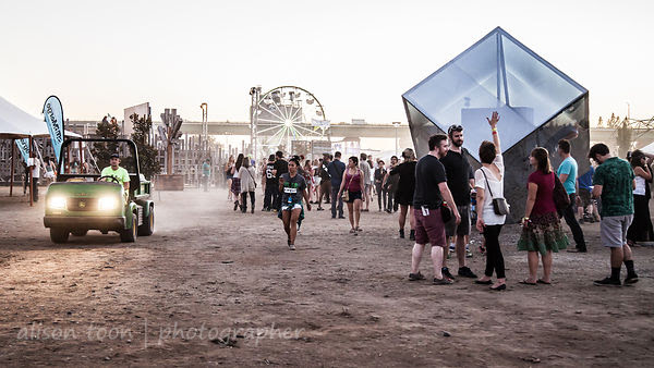 The Cube, at dusk, TBD Fest