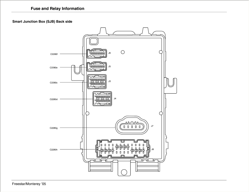 2006 Mercury Monterey Fuse Diagram - Cars Wiring Diagram