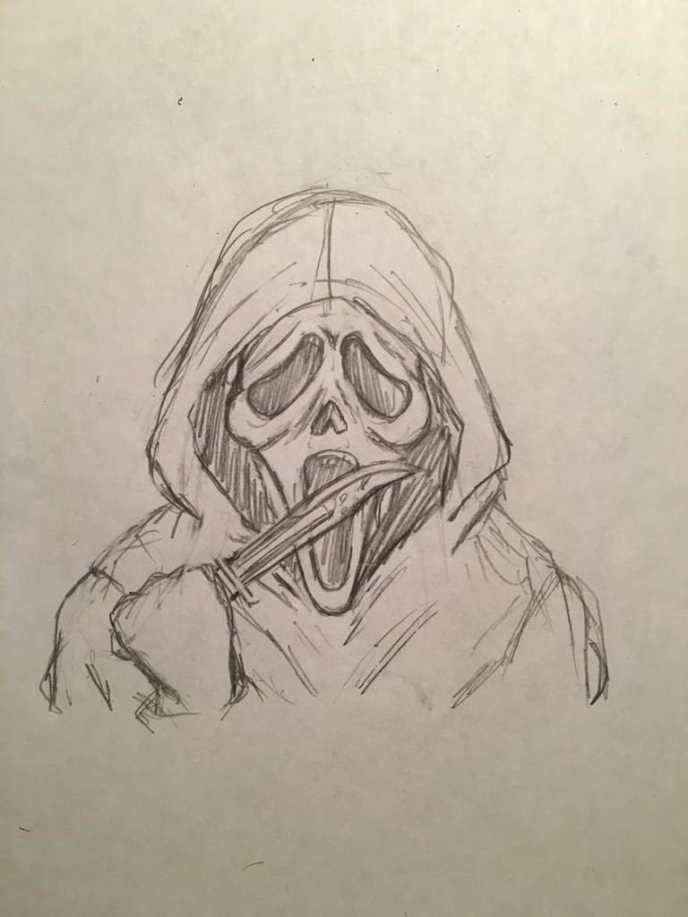 ghost figure drawing