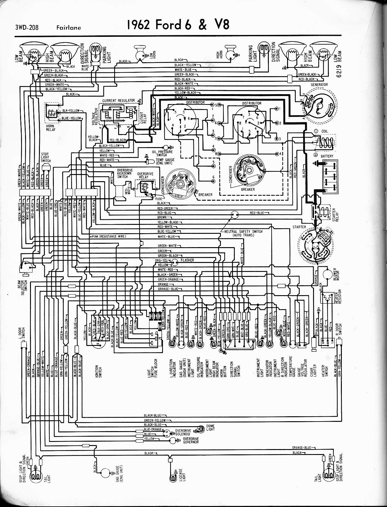 55 Thunderbird Wiring Schematic