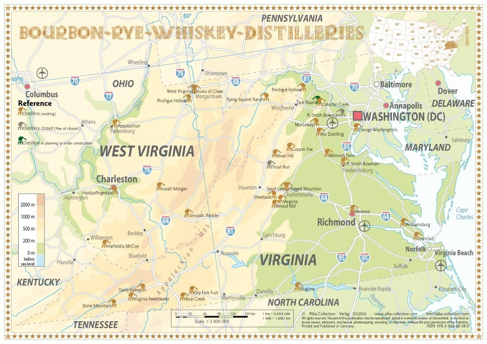 Map Of Virginia Maryland And Washington Dc