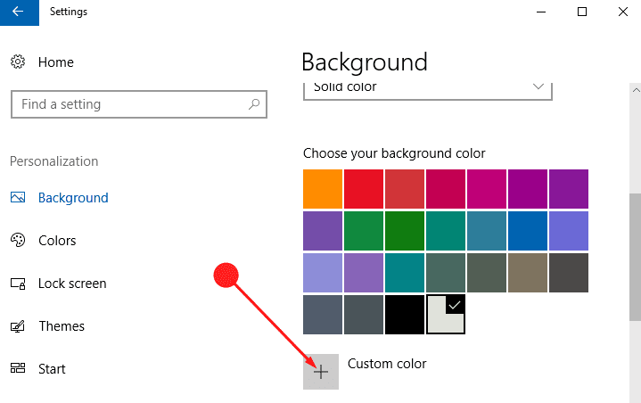 How to Set Custom Color Desktop Background in Windows 10 How to Set Custom Colour Desktop Background in Windows 10 image 4