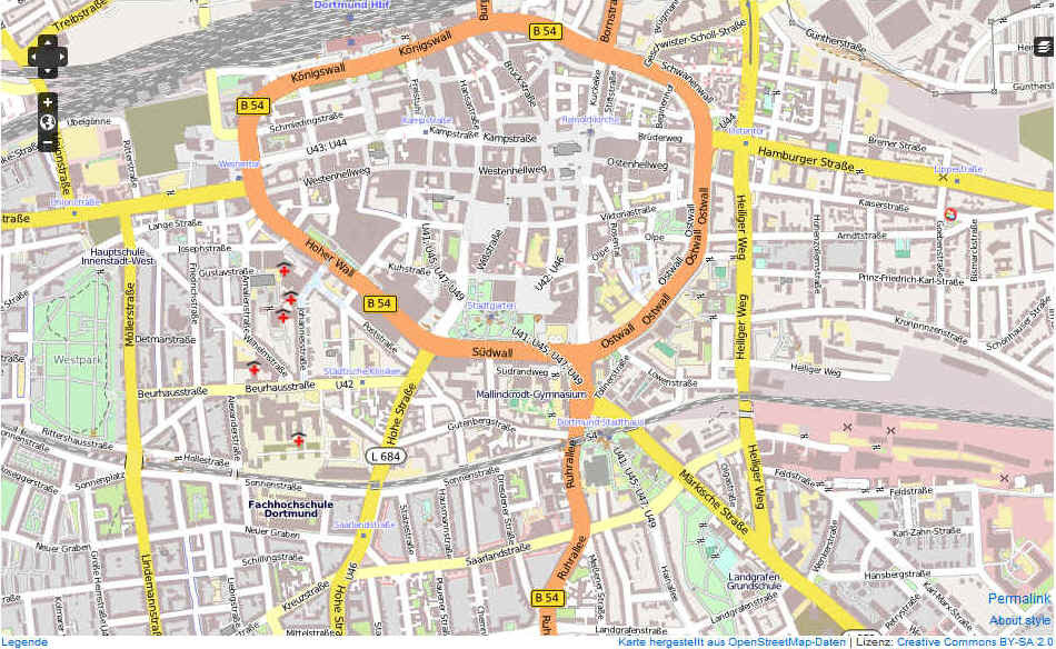 Karte Dortmund | Karte