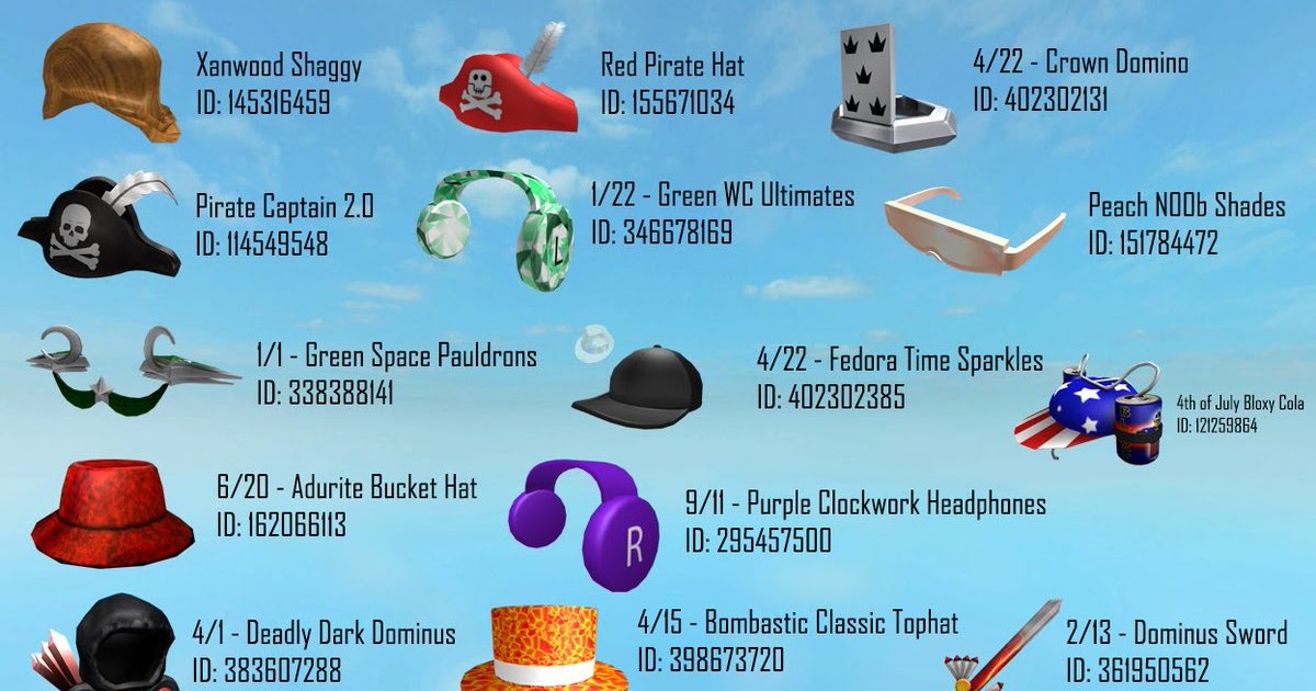 Roblox Codes Hat Roblox Free Obc