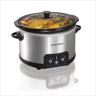 Slow Cooker: Hamilton Beach Programmable Slow Cooker 4.5 Quart Cooks 4