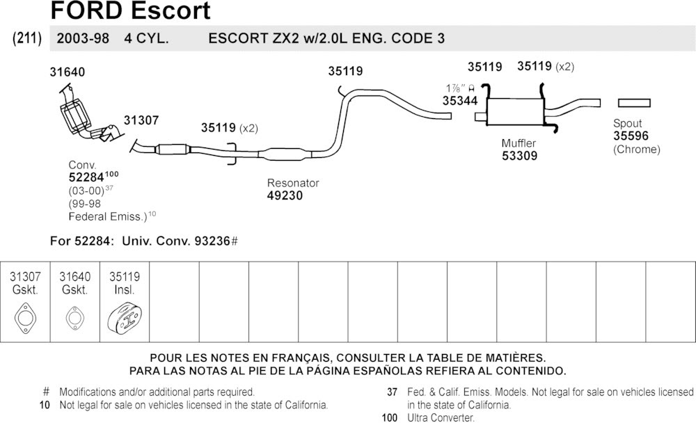 33 1999 Ford Ranger Exhaust System Diagram - Wire Diagram Source