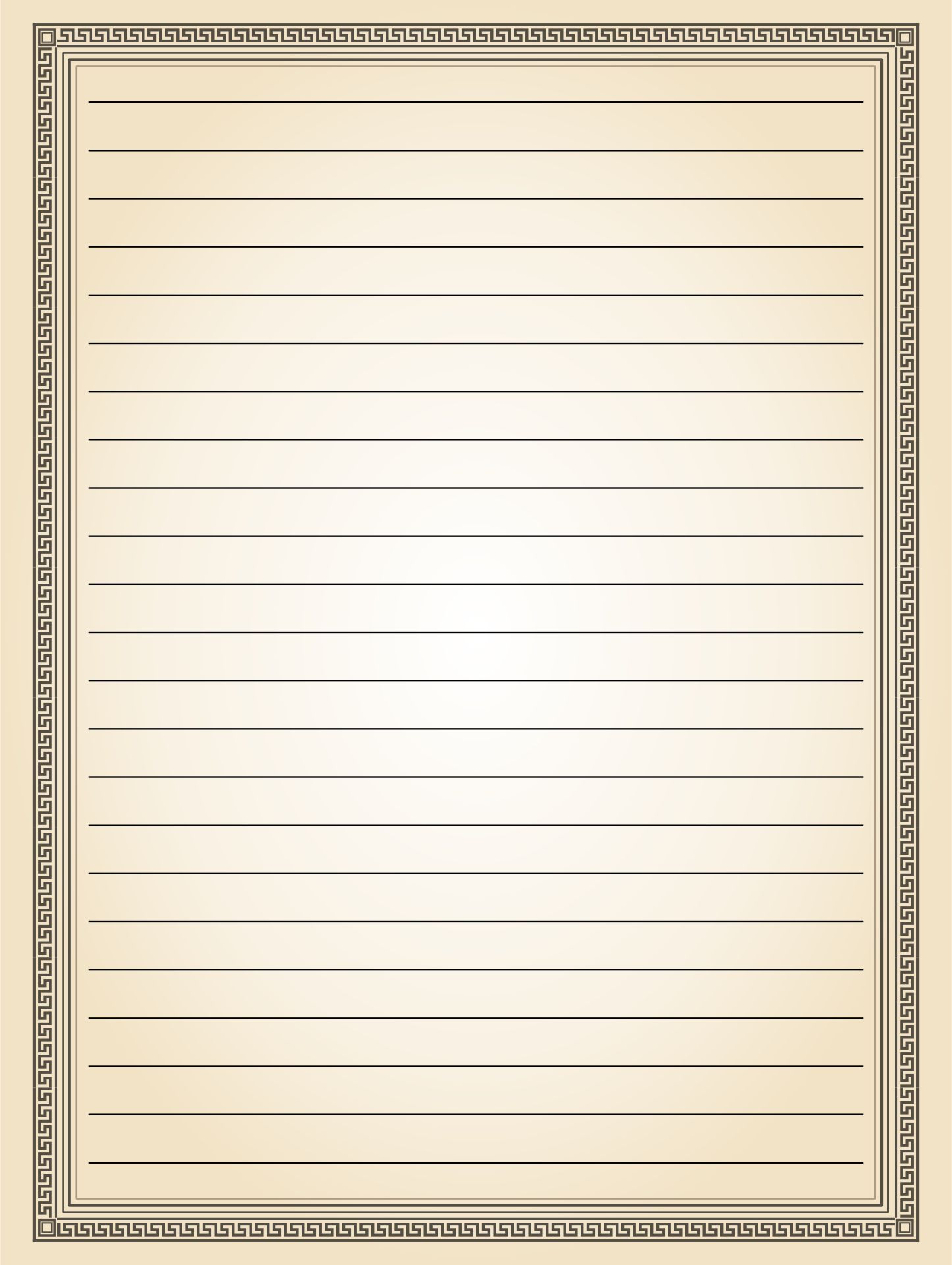 Free Printable Lined Paper With Decorative Borders Primary Letter Writing Paper Printable