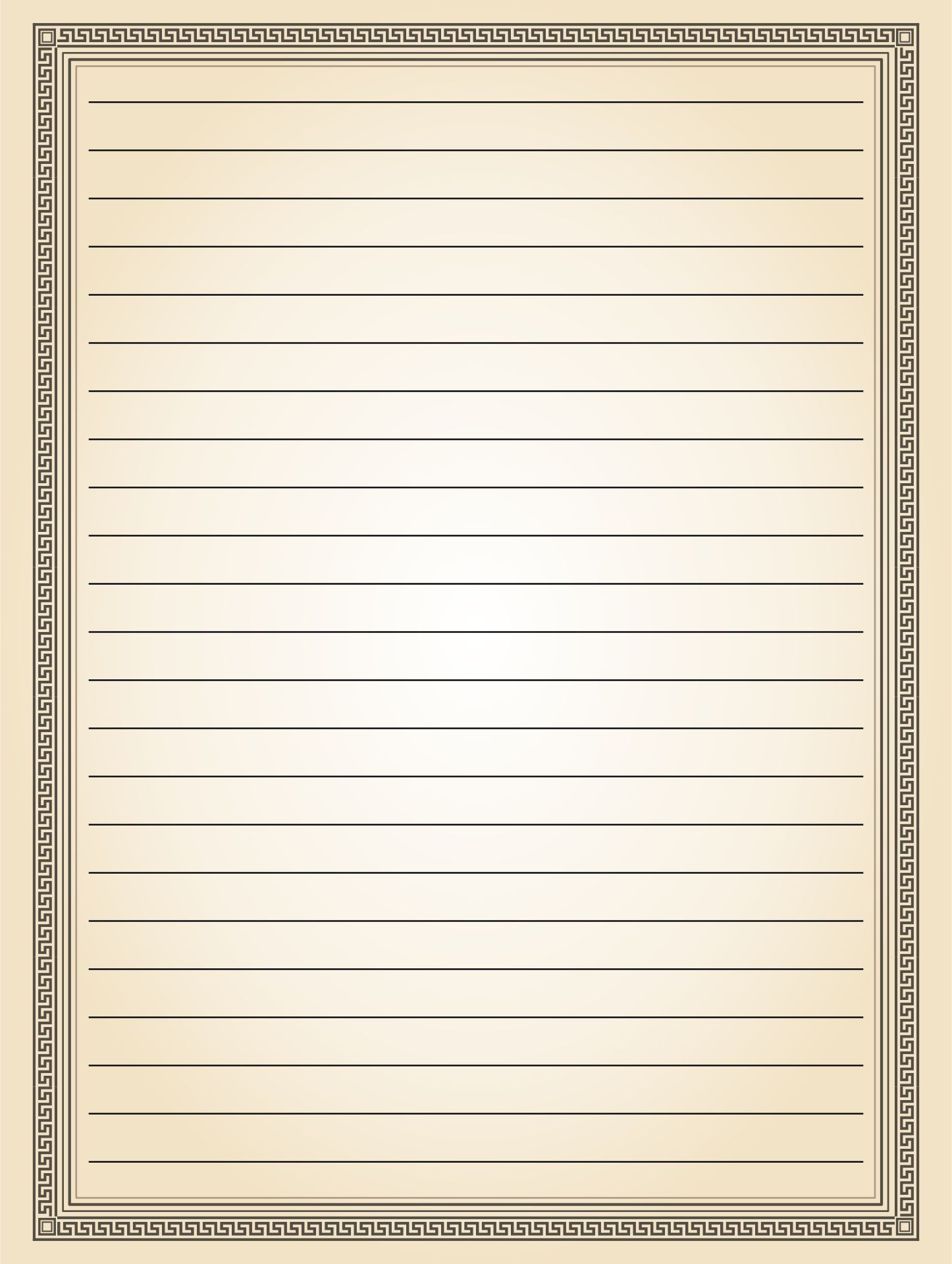 Free Printable Lined Paper With Decorative Borders Primary Letter Writing Paper Printable