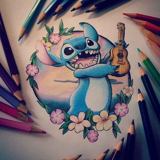 Dibujos De Stitch Para Dibujar A Lapiz - Stitch And Angel 1 By