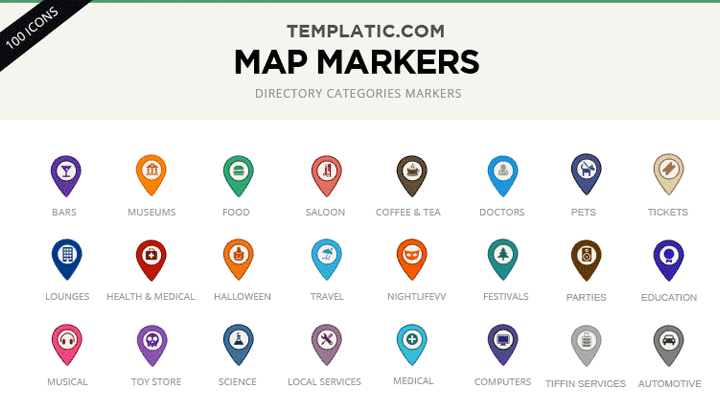 World Maps Library - Complete Resources: Google Maps Marker Icons Gallery