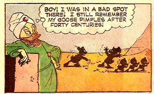 Now, if I could only remember where I put my keys... Top Comics Uncle Scrooge #2 panel