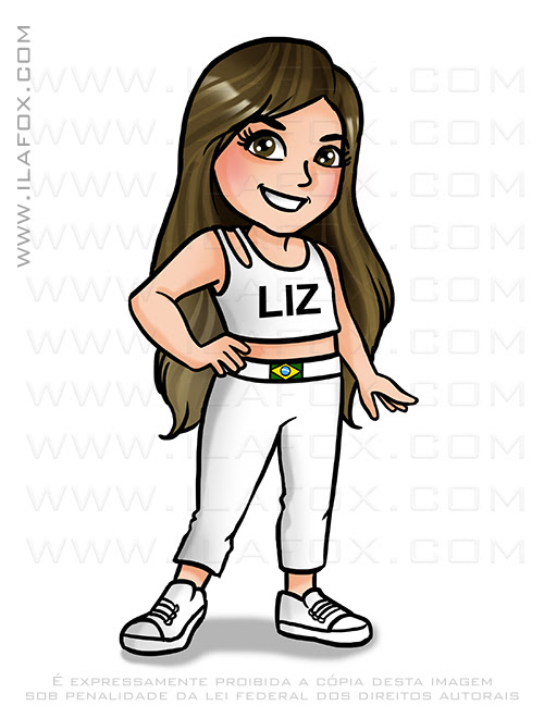 caricatura simples, caricatura fofinha, caricatura ano novo, caricatura menina, caricatura now united, now united, any gabrielly, ila fox