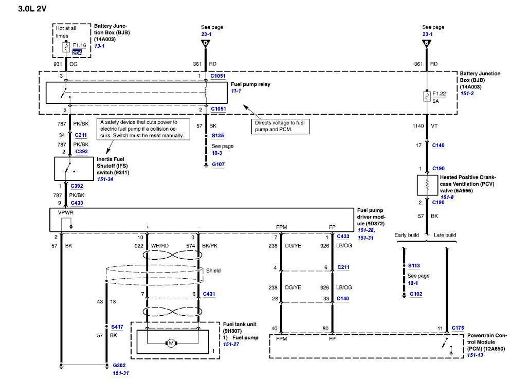 Fuel Pump Wiring Diagram 2005 Ford Explorer