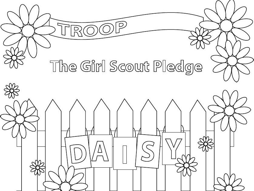 Daisy Girl Scout Promise Coloring Pages | Thousand of the Best ...
