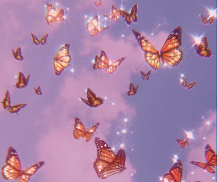 The Best 24 Glitter Pink Butterfly Aesthetic Wallpaper - Groomas