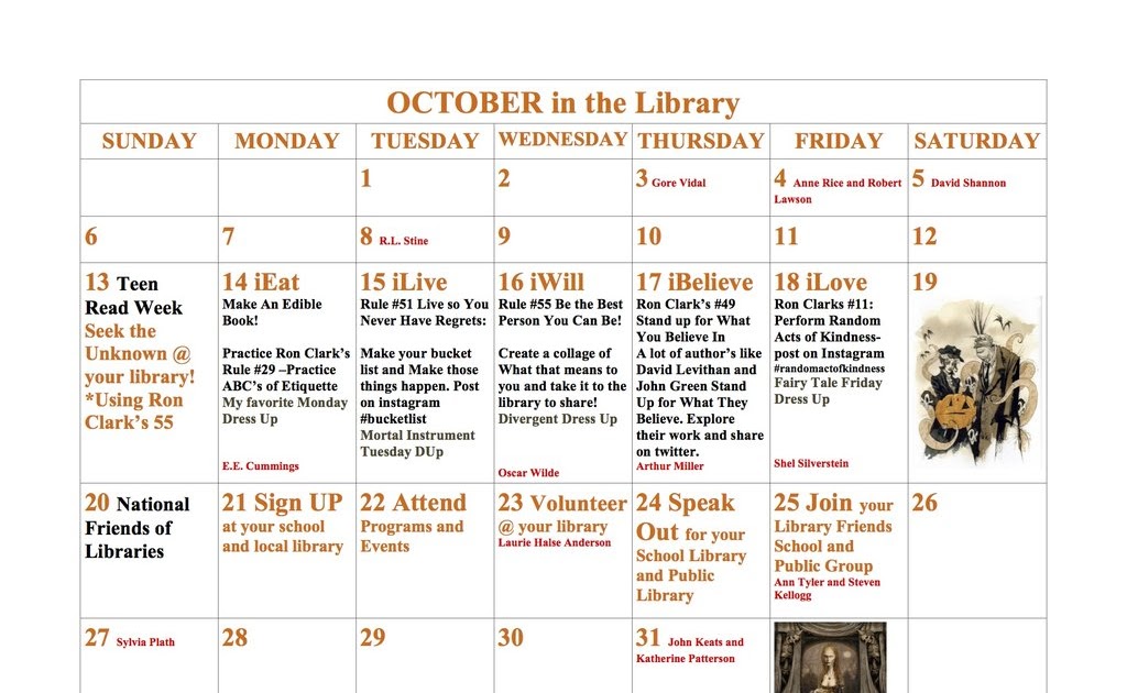 Librarians on the Fly Interactive Calendars for Your Library using