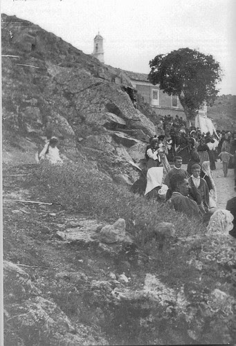 Romería del Valle hacia 1920. Fotografía de D. Pedro Román Martínez
