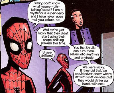 'Even Katherine Hepburn? I bet they can't do Hepburn.' Ultimate Marvel Team-Up #9