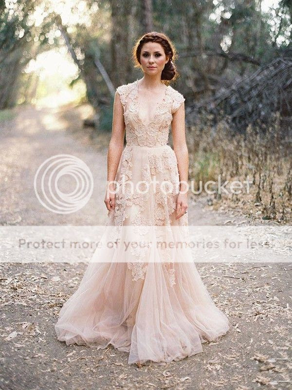 lace and tulle wedding dress