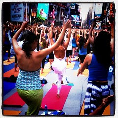 Yoga in times square?