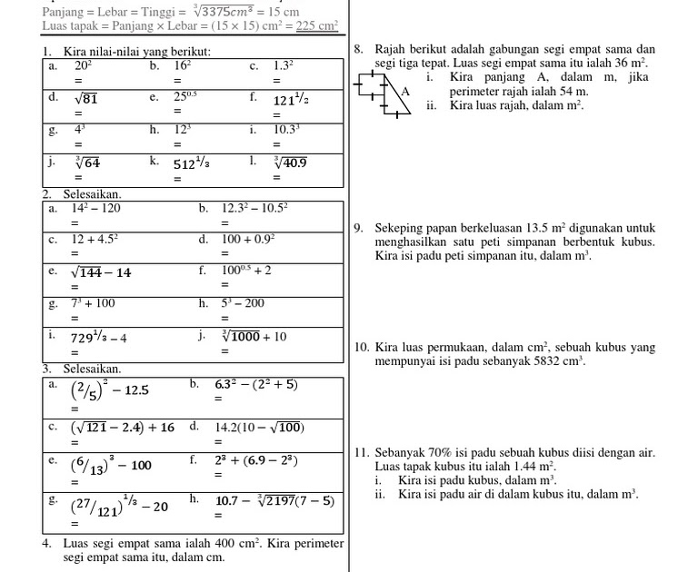 Get Jawapan Modul Dskp Matematik Tingkatan 2 PNG - Ceriabantet