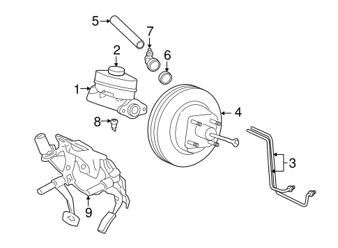 Ford Brake Master Cylinder Diagram - Diagram Media