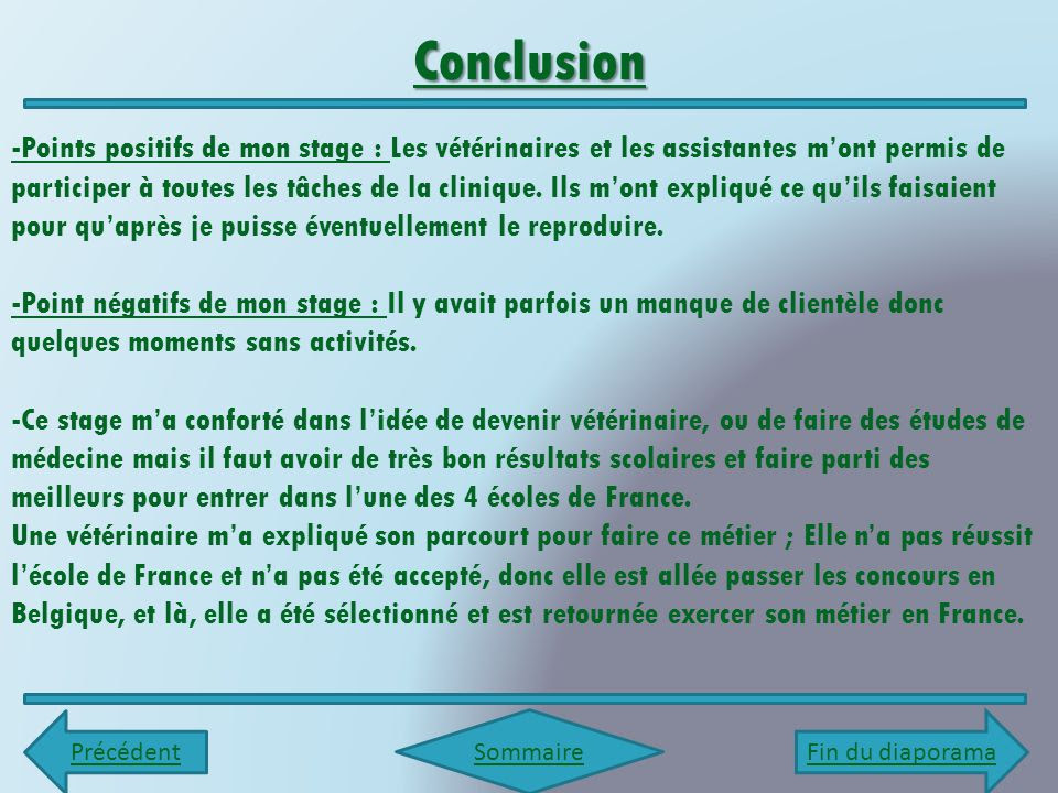 Rapport De Stage 3Eme Veterinaire  Lettre 234