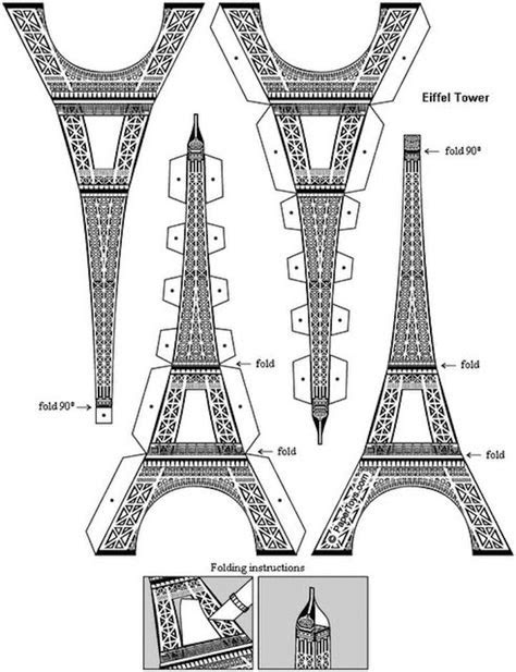 Dibujo recortable Torre Eiffel Dibujo recortable Torre Eiffel