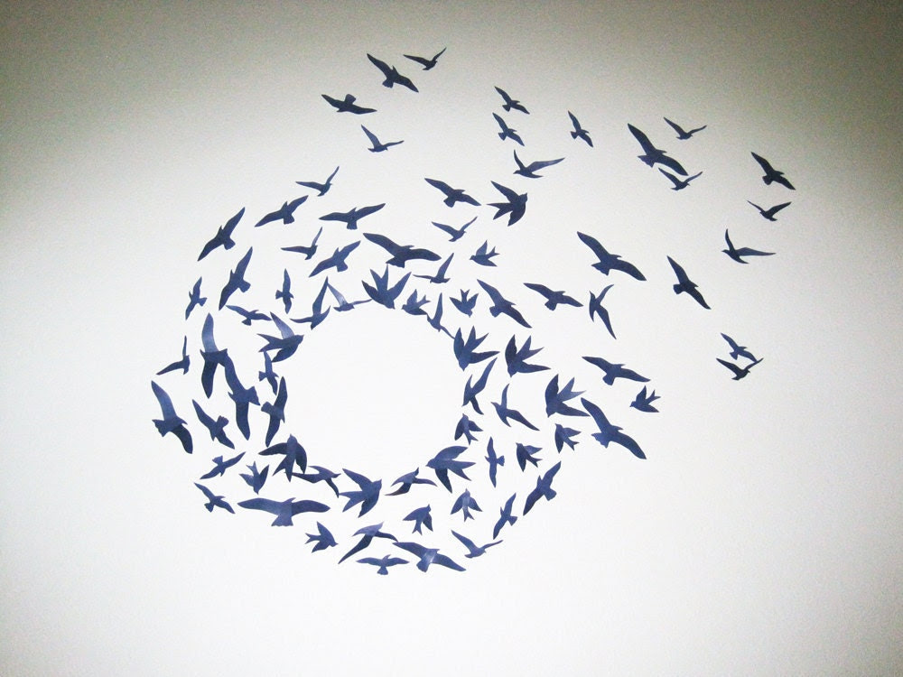 75 3D Birds Wall Decor Art Nursery Boys Room by SimplyChicLily