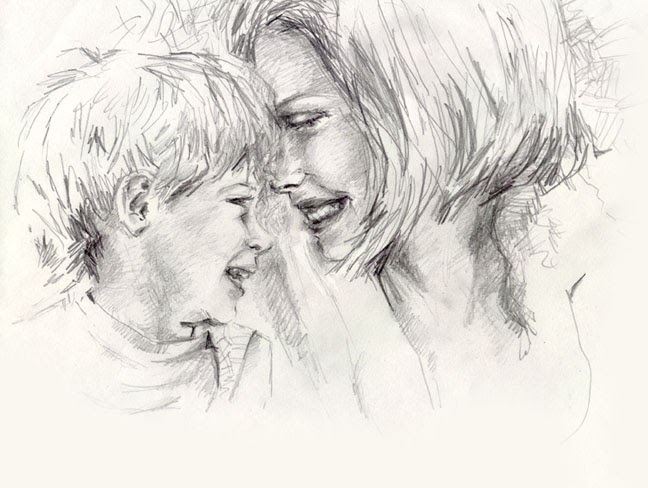 Recklessly: Art Mother And Son Sketch