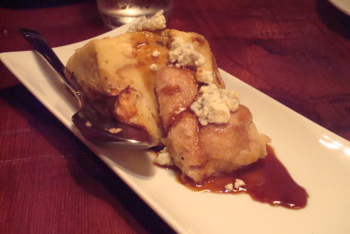 Sweetbreads with Gorgonzola Bread Pudding