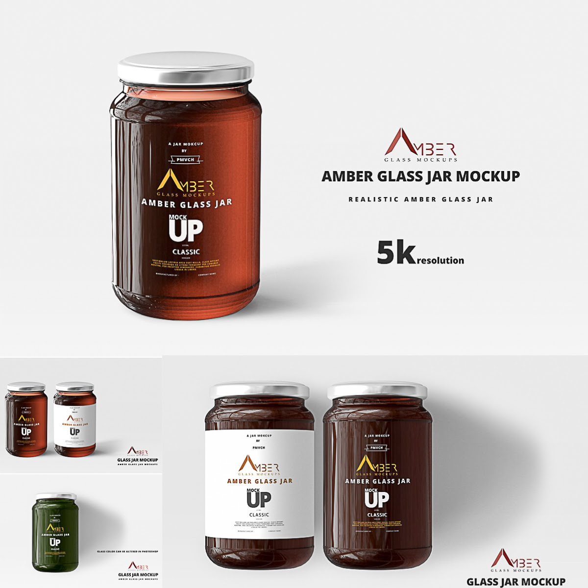 Jam Jar Mockup Design