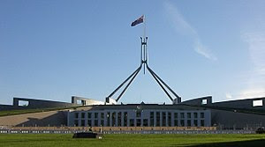 Parliament House, Canberra: the seat of the Pa...