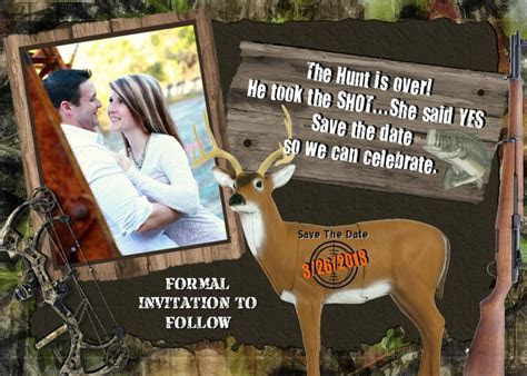 Wedding Save the DATE HUNTING Invitation CAMO Camouflage Wedding Save the DATE HUNTING Invitation CAMO Camouflage