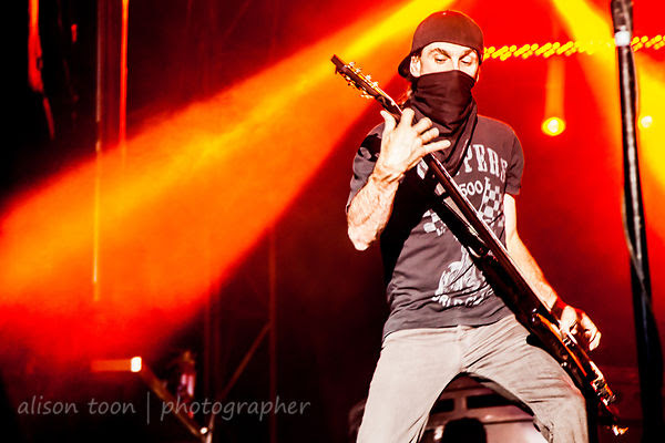 Robbie Merrill of Godsmack at Aftershock 2014