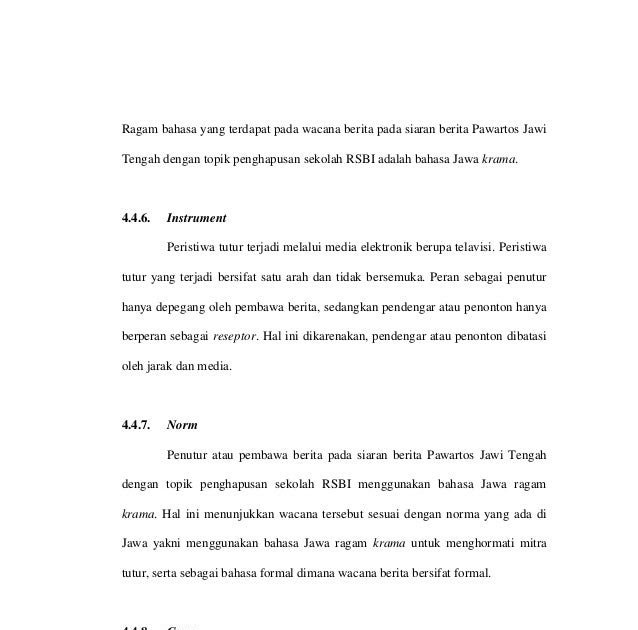 Contoh Berita Bahasa Jawa Singkat Contoh AJa