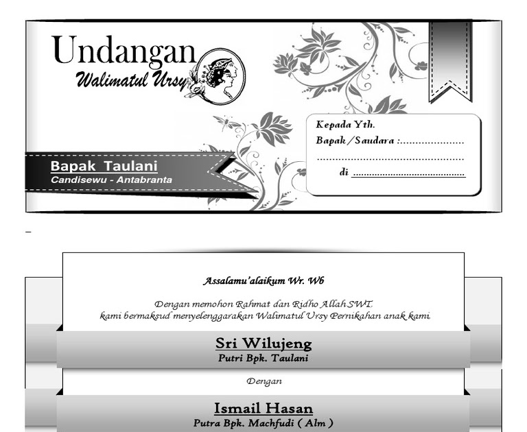 Download Contoh Surat Undangan Tahlilan Siap Edit Berbagi Contoh Surat