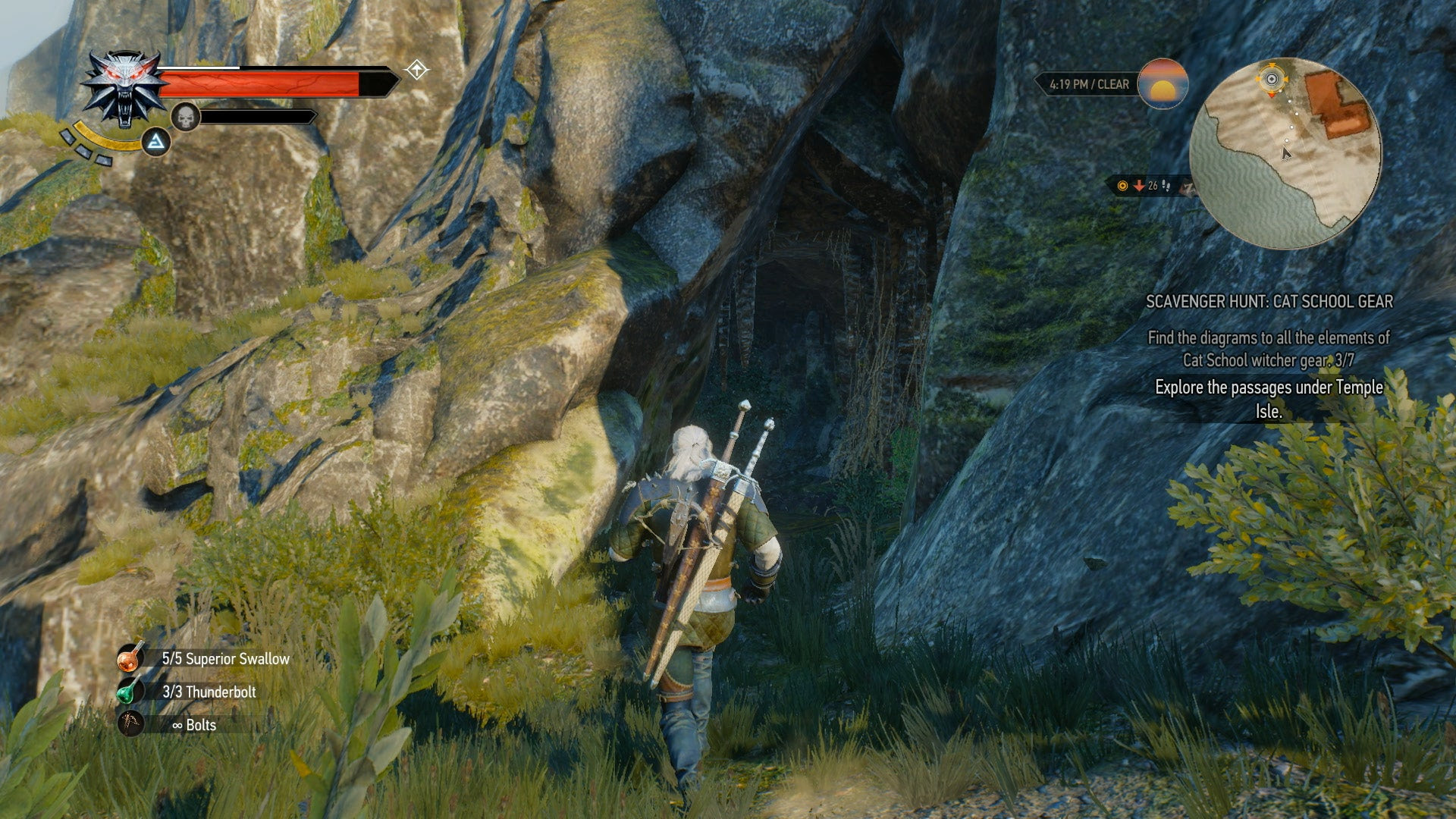The witcher 3 new quest scavenger hunt wolf school gear фото 63