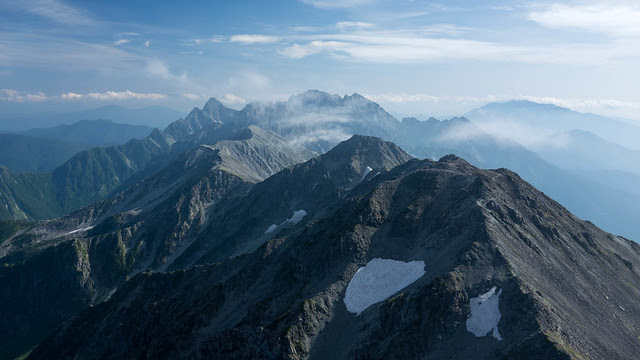 View towards Hotakadake from Yari summit