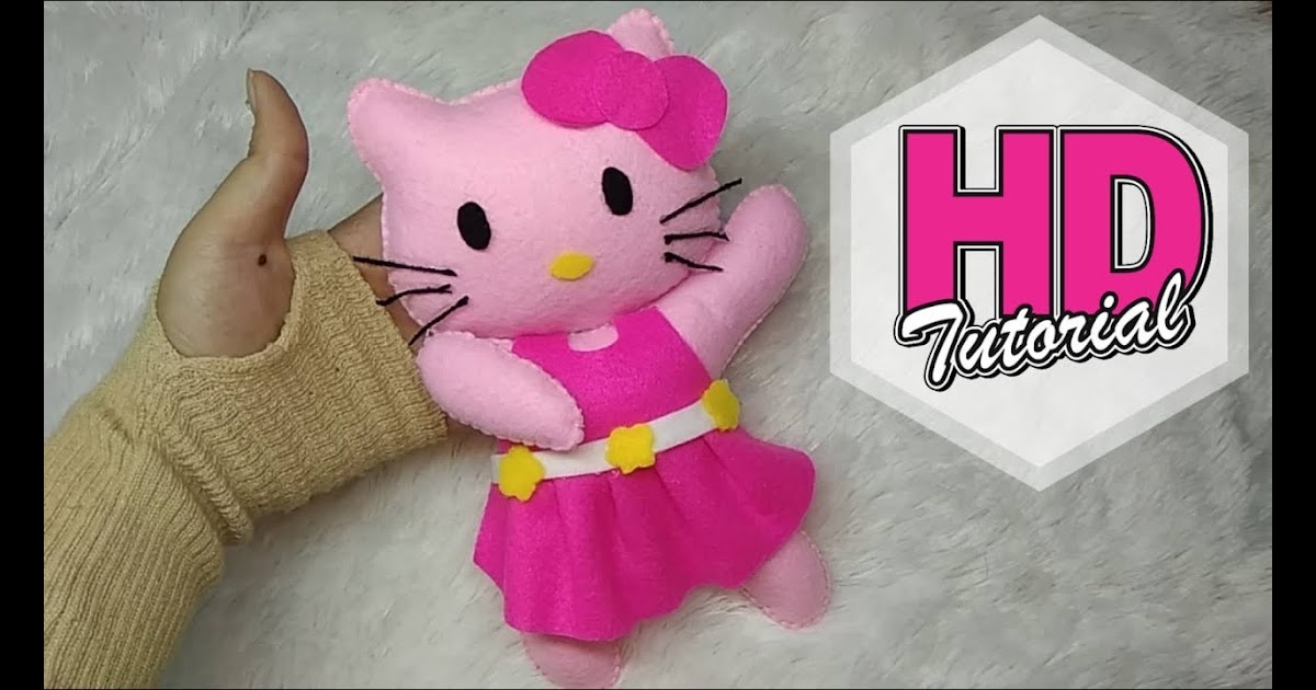 Cara Membuat Kerajinan  Dari Kain  Flanel  Bentuk Hello  Kitty  