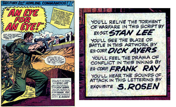Oh, this is the Sgt. Fury where he fights Odin. Marvel Credits