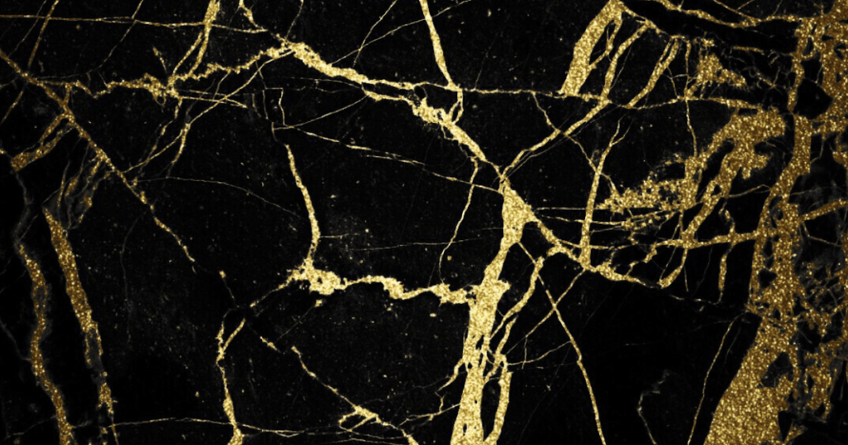 High Resolution Black Gold Marble Wallpaper - Goimages Online