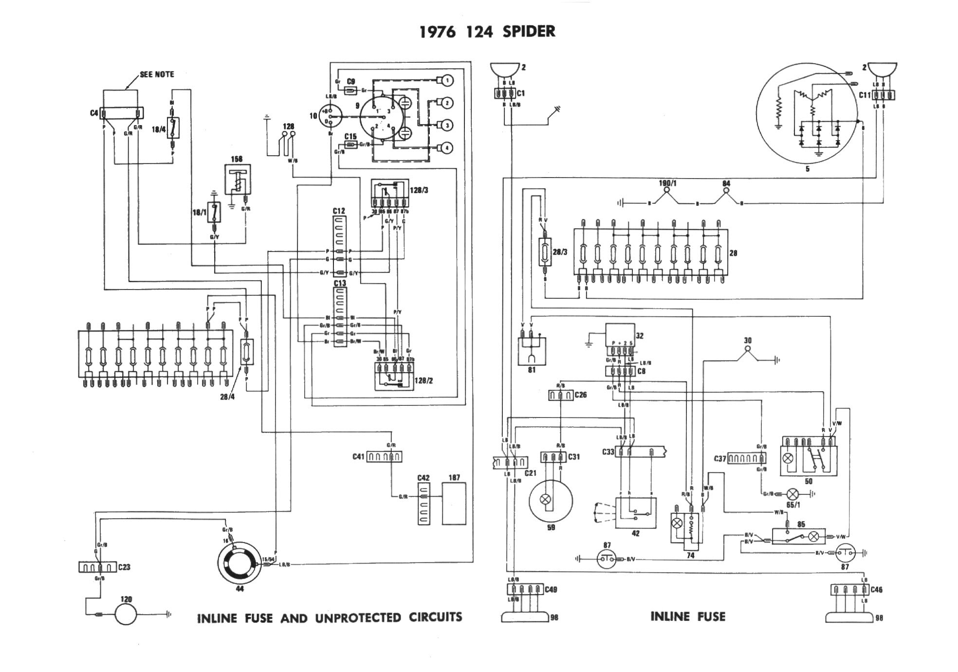 1989 Alfa Romeo Spider Wiring Diagram
