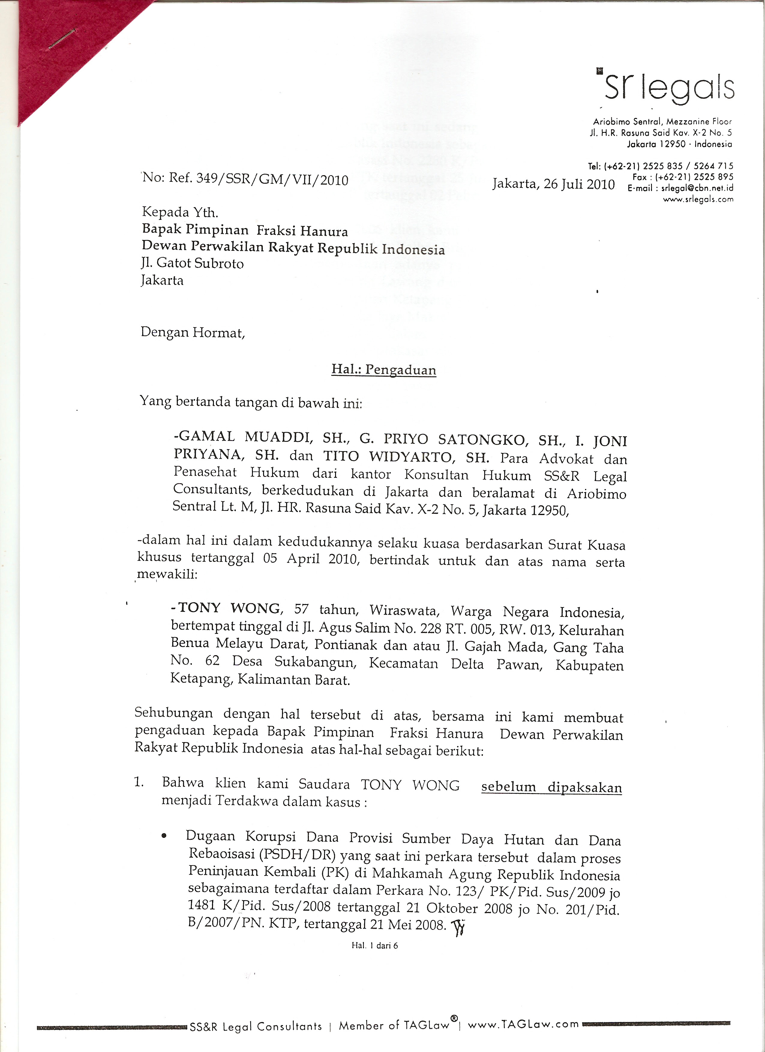 Contoh Surat Pengaduan Ham Contoh Surat