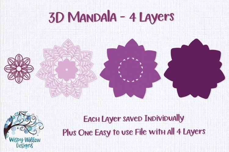 Layered Mandala Svg Bundle - Layered SVG Cut File